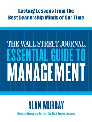 The Wall Street Journal Essential Guide to Management - ebook